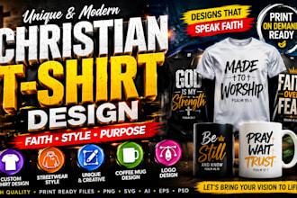 christian graphic t shirt design typography religious christian tshirt custom