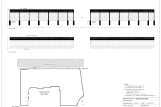 draft autocad 2d fence site plans, wood, vinyl, and chainlink fence drawings