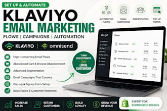 set up klaviyo email marketing flows campaign omnisend email automation ecommerc