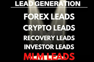 provide fresh hot leads, forex leads