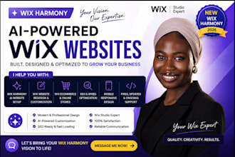 build or redesign your wix harmony ai website professionally