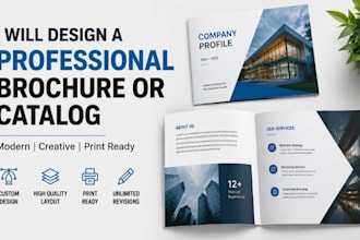 design a professional brochure or catalog