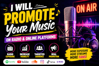 music promotion including radio and online exposure