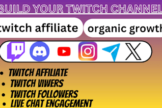 help you reach twitch affiliate with real viewers