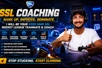 be your 2200 mmr SSL rocket league teammate and coach you