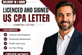 sign CPA letter, audit financial statement, profit and loss, financial auditing