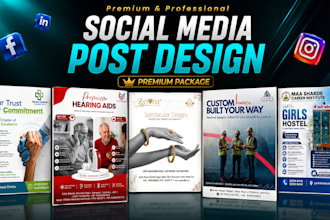 create modern social media post designs
