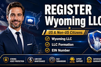 do wyoming llc registration and llc formation for US and non US citizens