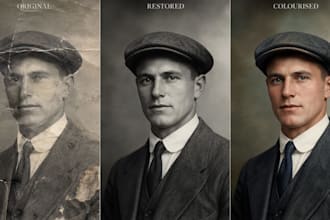 restore, edit, unblur, enhance your old photo and image
