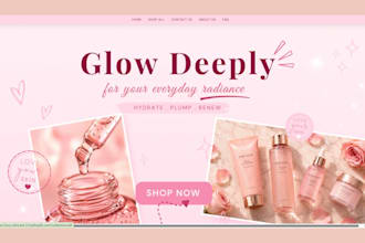 design skincare website beauty website salon website spa website makeup website