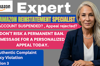reinstate amazon account, fix suspension, authenticity and listing complaints