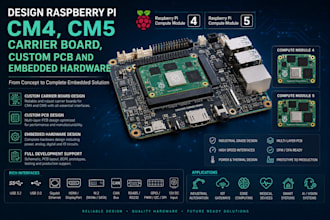 design raspberry pi cm4, cm5 carrier board, custom pcb and embedded hardware