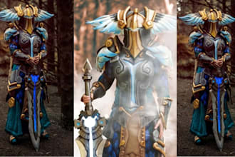 custom cosplay creation props armor helmet  weapon pepakura eva foam stl model