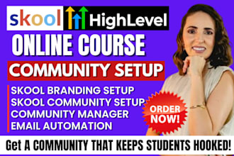 setup your skool or kajabi community student growth engagement