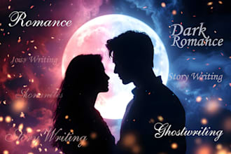 write romance, dark romance, erotica and fanfiction ghostwriting stories