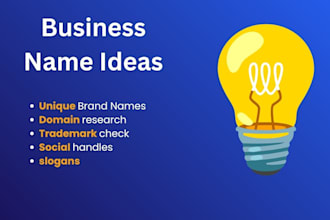 create business name ideas and brand name for business