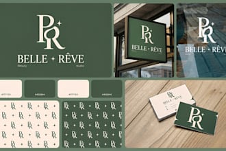 design luxury canva brand kit, social media templates and instagram branding kit