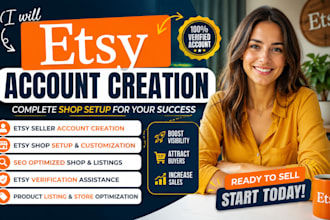 create etsy seller account etsy store creation etsy shop setup etsy verification