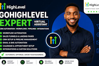 gohighlevel CRM automation workflows go high level expert ghl virtual assistant