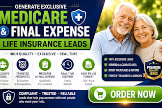 generate exclusive medicare, final expense life insurance leads