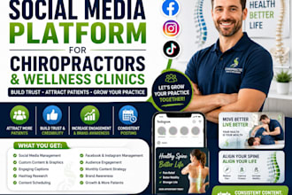 manage social media for chiropractors, wellness clinics and healthcare brands