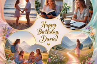 create personal photo collage, professional valentines day photo collage 2026
