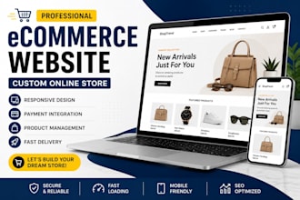 create a product or ecommerce website