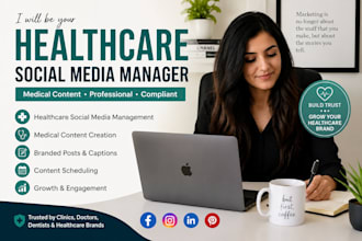 be your healthcare medical social media manager and content creator