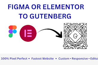 convert figma or elementor designs to custom gutenberg blocks