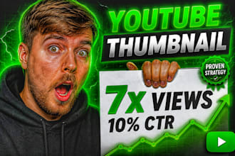 design high CTR youtube thumbnails