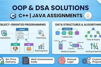do your cpp and java oop and dsa coding assignments