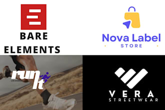design a mordern ecommerce logo and brand kit for your online store