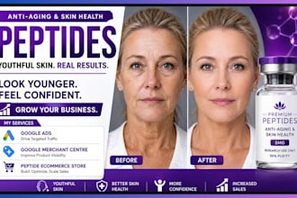build converting anti aging skin health metabolic peptides woo commerce store