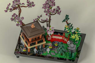 design custom lego moc building lego technic toys 3d lego model with instruction