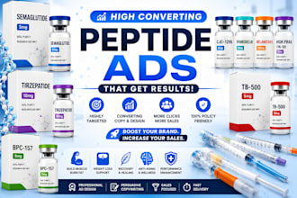 fix peptide ads issues  setup high converting peptide facebook ads google tiktok
