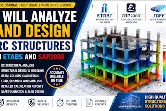 analyze and design rc structures in etabs and sap2000