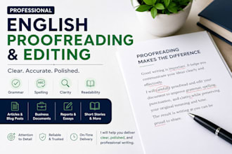 proofread and edit your english documents