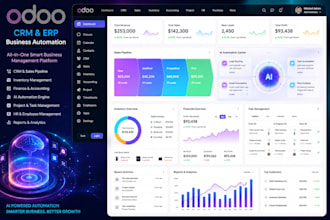 develop odoo CRM erp web app ai saas pos mlm cms mvp software automation system