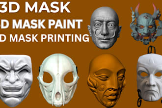 do 3d mask print and paint, 3d weapon, 3d sword, 3d mask, 3d cosplay sword