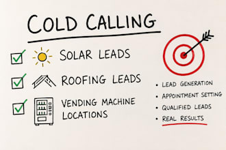 vending machine locator solar roofing cold calling appointment setting b2b calls