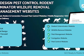 design pest control rodent exterminator wildlife removal and management websites