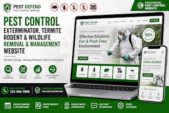 design rodent exterminator pest control wildlife removal and management websites