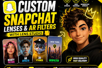 create custom snapchat lenses and ar filters with lens studio