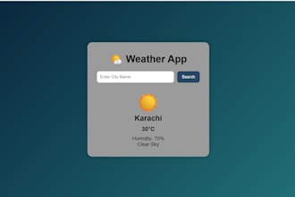 build a dynamic weather web application with API integration