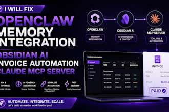 fix openclaw memory integration obsidian ai invoice automation claude mcp server
