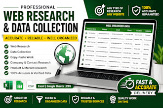 do web research and data collection