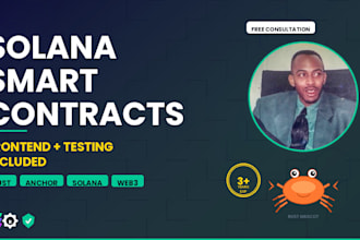 develop a secure solana smart contract in rust and anchor