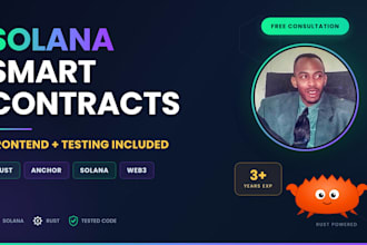 develop a secure solana smart contract in rust and anchor