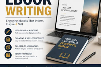 ghostwrite a professional ebook, nonfiction book, kindle ebook