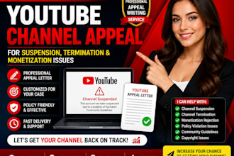 help with youtube channel suspension appeals